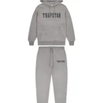 PRE ORDER CHENILLE DECODED HOODIE TRACKSUIT -BLACK/RED