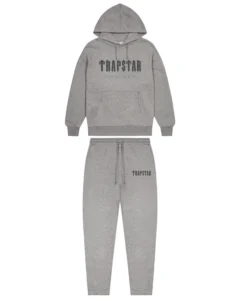 PRE ORDER CHENILLE DECODED HOODIE TRACKSUIT -BLACK/RED