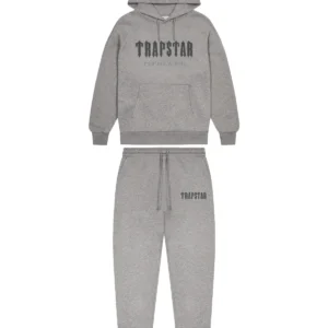 PRE ORDER CHENILLE DECODED HOODIE TRACKSUIT -BLACK/RED