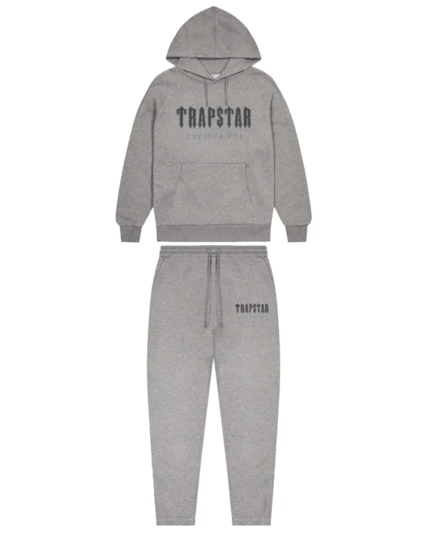 PRE ORDER CHENILLE DECODED HOODIE TRACKSUIT -BLACK/RED