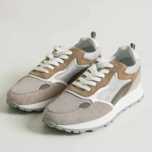 COLORBLOCK LEATHER SNEAKERS